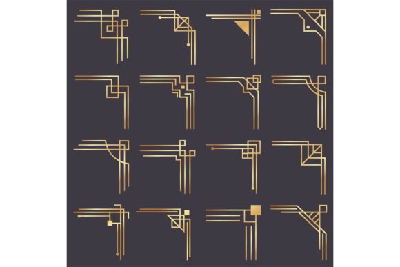 Art Deco Corner: A Modern Graphic Solution for Vintage Design