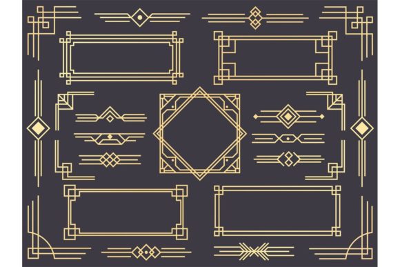Art Deco Line Border: A Timeless Design Element in Modern and Vintage Decor