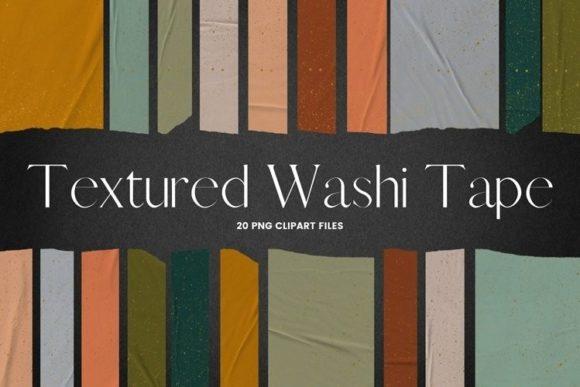 Boho Colourful Washi Tape Clipart: A Vibrant Tool for Creative Projects