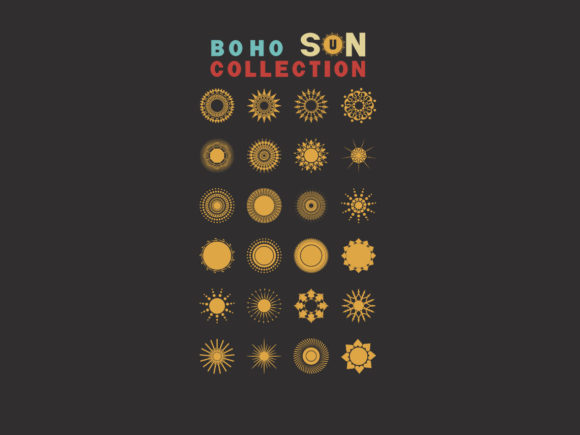 Boho Sun Bundle SVG: A Versatile Design Resource for Creative Projects