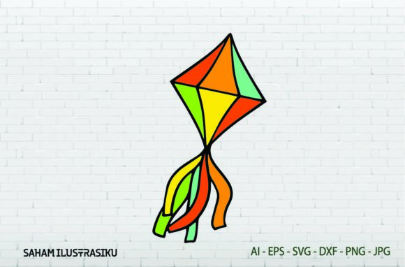 Camping Decorative Lantern Rainbow SVG and Digital Product Illustration for Canvas Size 1920 px X 1280 px