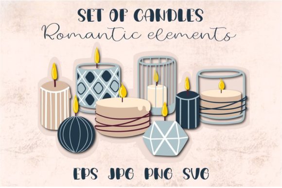 Candles Burning Clipart for Creative Projects