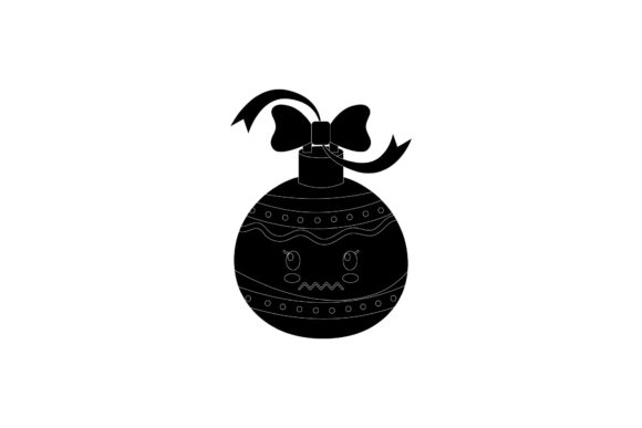 Christmas Ball Decorative Kawaii Black: A Versatile Design for Creative Projects