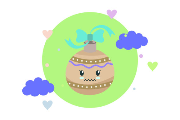Christmas Ball Decorative Kawaii Cloud: A Modern Twist on Holiday Design