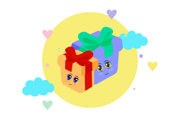 Christmas Decorative Cute Kawaii Cloud: A Versatile Design Asset for Creative Projects