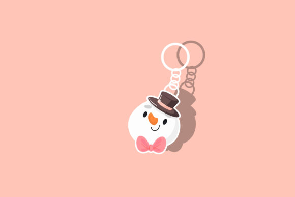 Christmas Snowman Key Chain Decorative