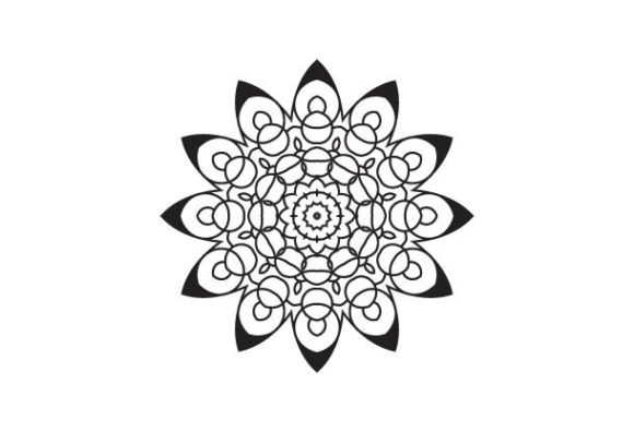 Circular Mandala Decorative Ornament: A Versatile Design for Creative Projects