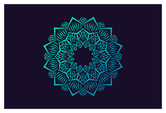Decorative Hand Drawn Mandala Element for Print Design Backgrounds