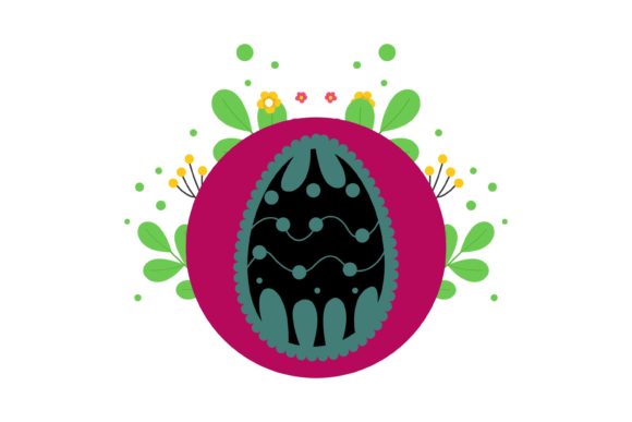 Easter Egg Shape Decorative Style