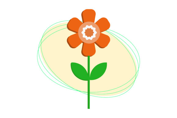 Flower Decorative Oval Background: A Versatile Design Asset for Creative Professionals