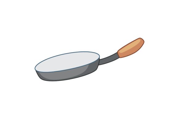 Frying - Cooking Decorative Icon: A Versatile Design for Creative and Practical Use