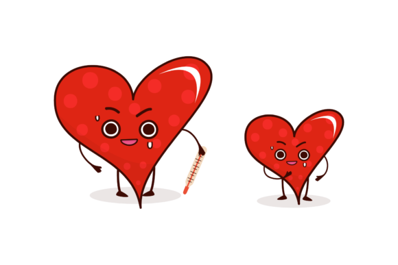 Kawaii Heart Decorative Character: A Versatile Design Asset for Creative Projects
