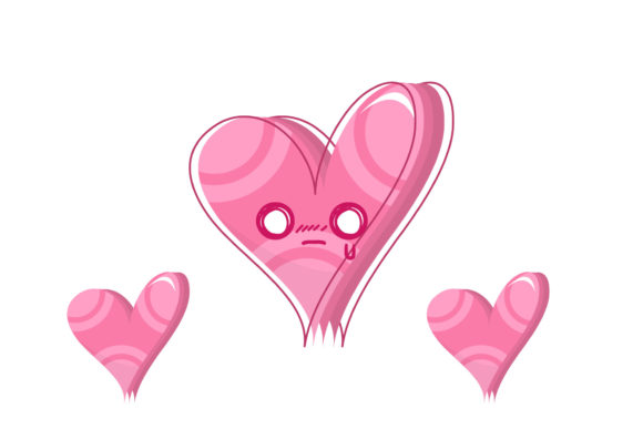 Kawaii Heart Decorative Element Design: A Versatile Asset for Creative Projects