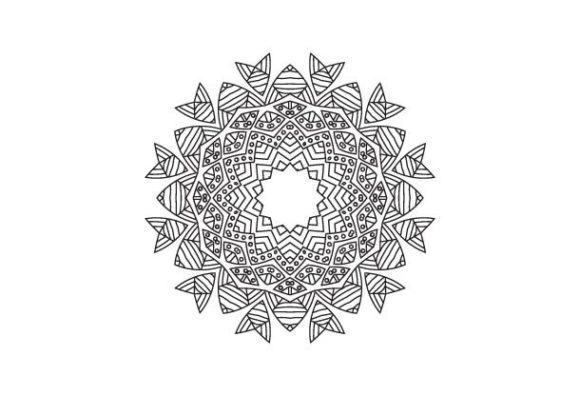 Mandala with Decorative Coloring Book