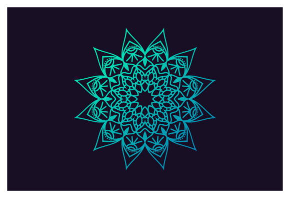 Printable Flower Mandala Decorative Logo: A Versatile Design for Creative Projects
