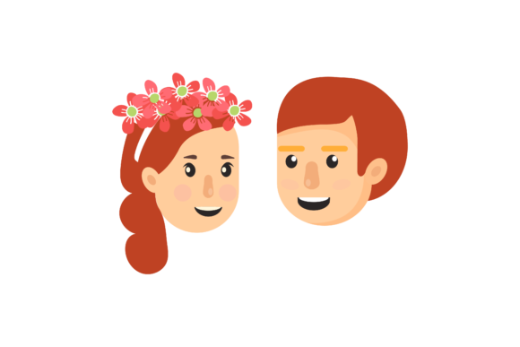 Wedding Decorative Couple Bride Font